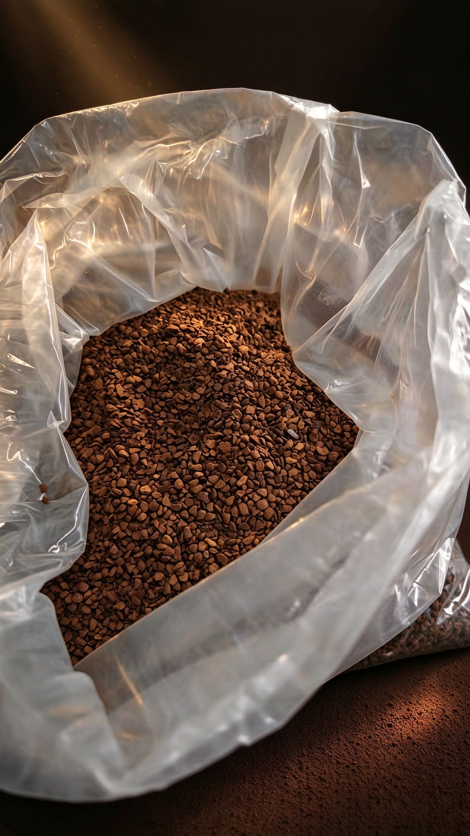 Agglomerated instant coffee granules