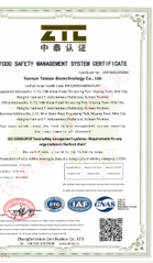 ISO 22000 food safety management certificate