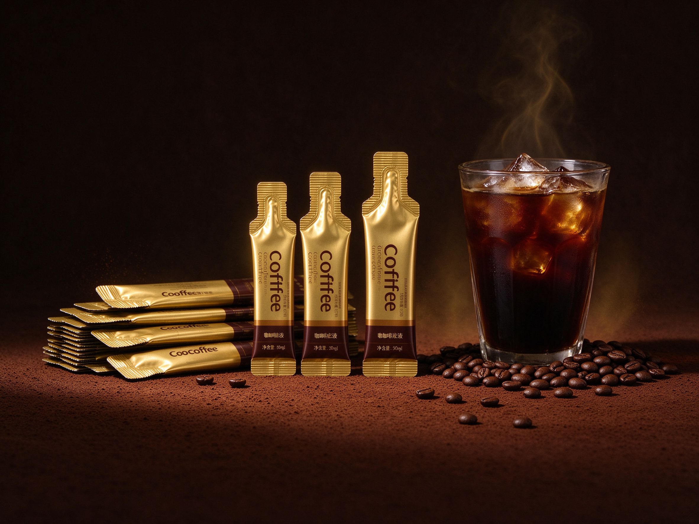 Americano coffee extract sticks
