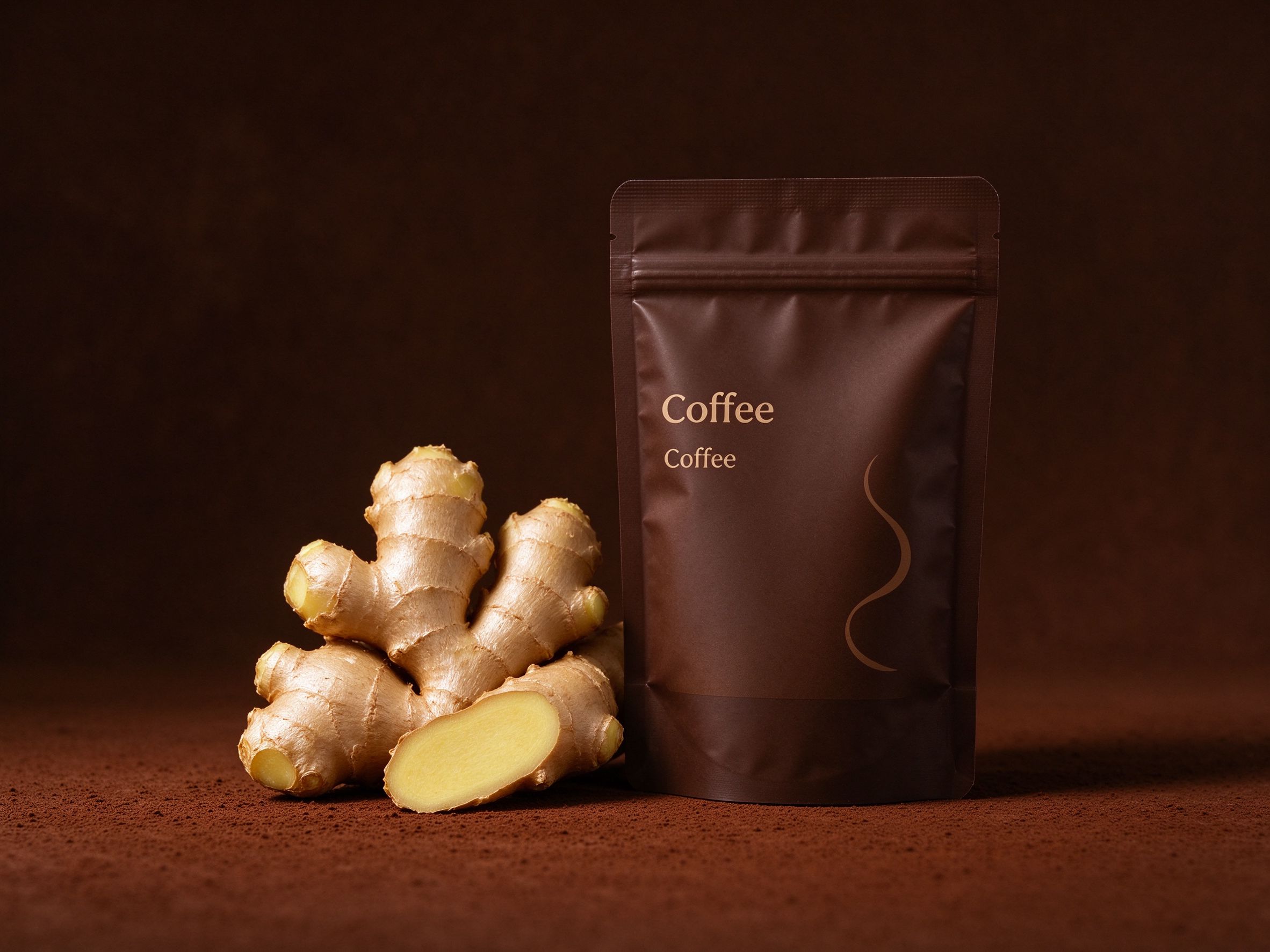 Ginger coffee